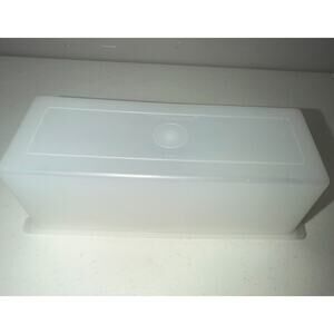 Tupperware Velveeta Cheese Butter Meat Keeper White 518 w/lid 519 Vintage